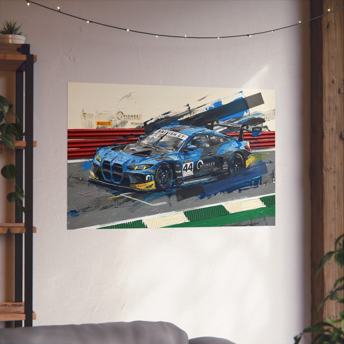 British GT Ginetta Racing Fine Art Poster