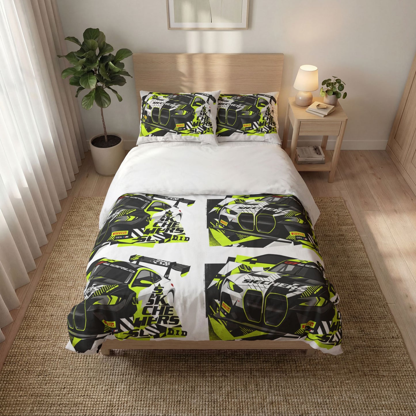 Valentino Rossi BMW M4 GT3 EVO GT World Challenge Europe Duvet Cover Set