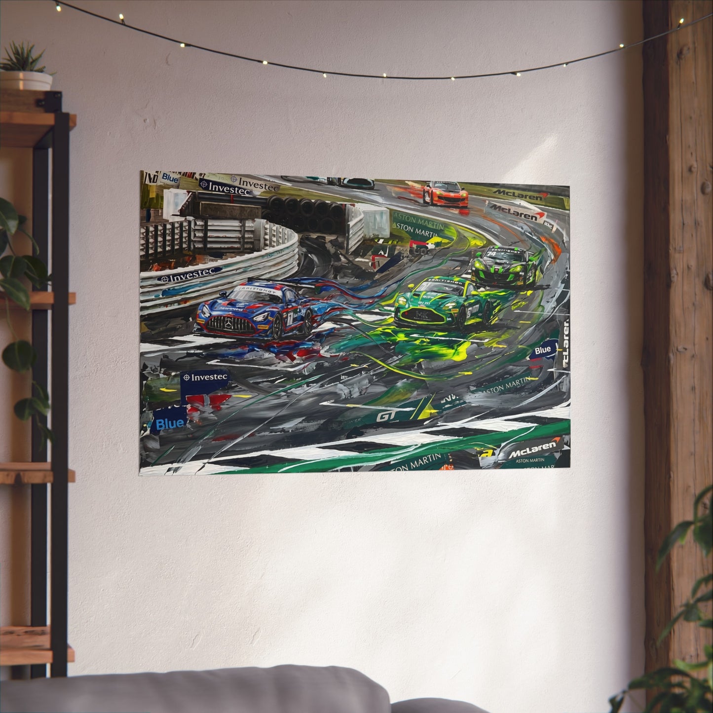 British GT Mercedes AMG Aston Martin Racing Fine Art Poster