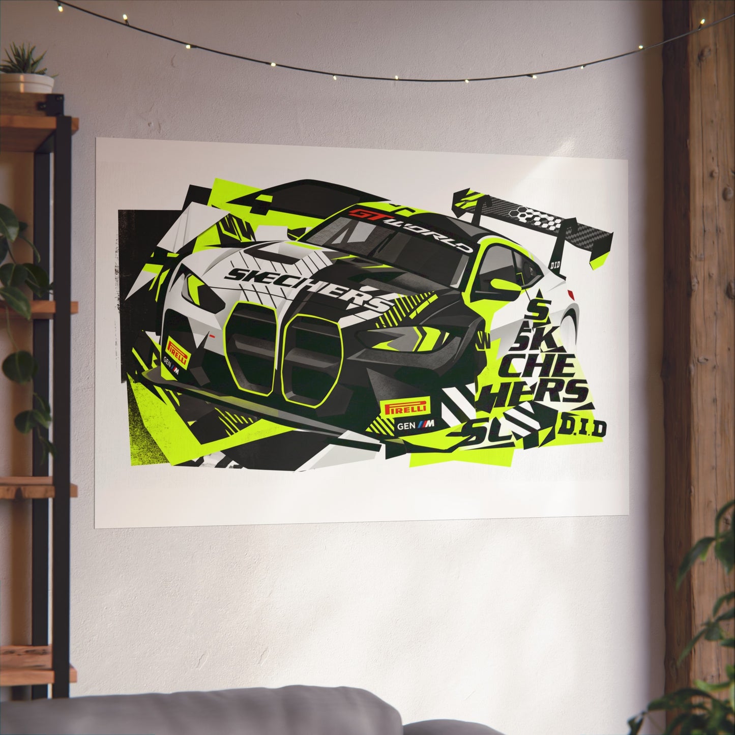 Valentino Rossi BMW M4 GT3 EVO GT World Challenger Europe Fine Art Poster