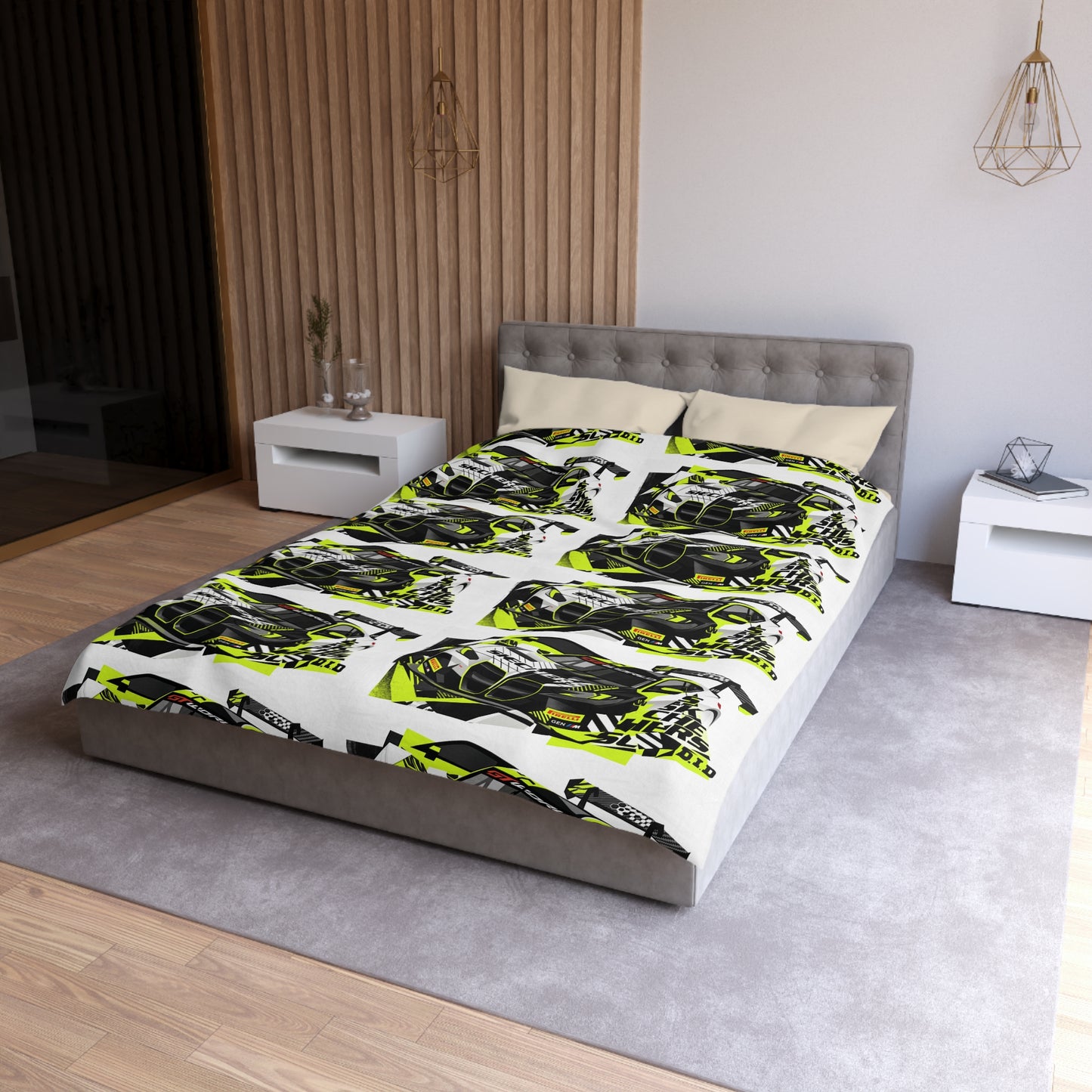 Valentino Rossi BMW M4 GT3 EVO GT World Challenge Europe Microfiber Duvet Cover