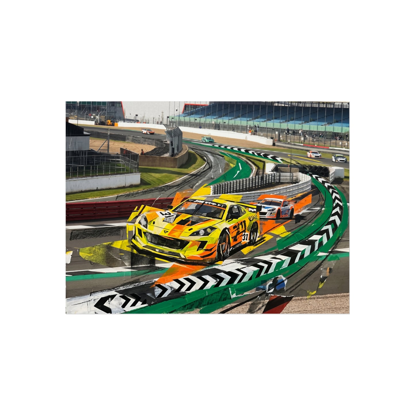 British GT Ginetta Racing Fine Art Poster