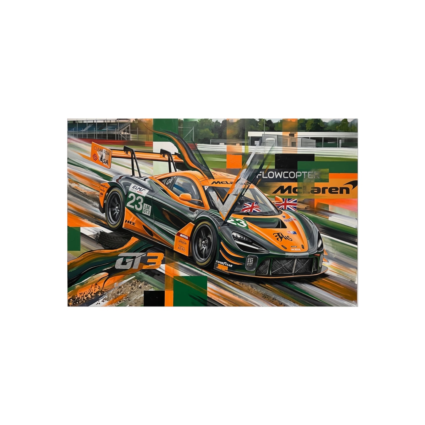 McLaren GT3 Fine Art Poster