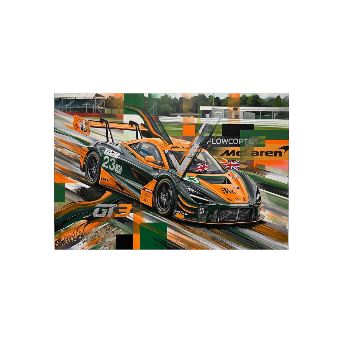 McLaren GT3 Fine Art Poster