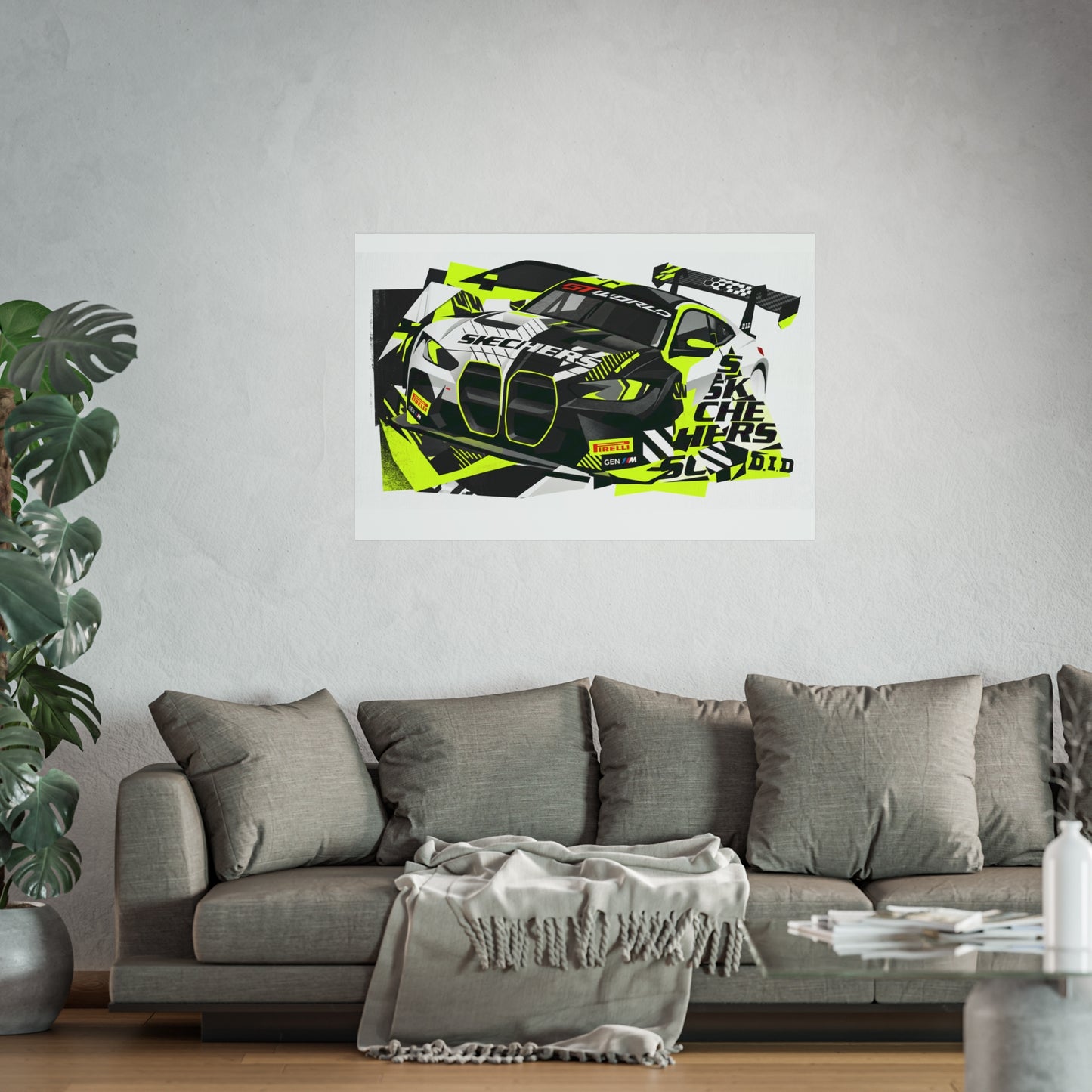 Valentino Rossi BMW M4 GT3 EVO GT World Challenger Europe Fine Art Poster