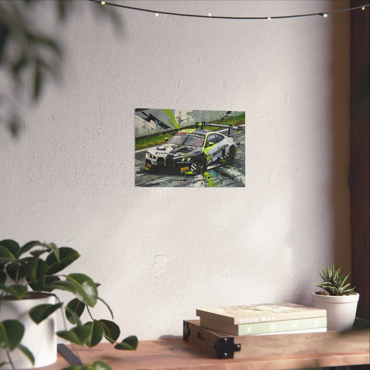 Valentino Rossi BMW M4 GT3 EVO Fine Art Poster