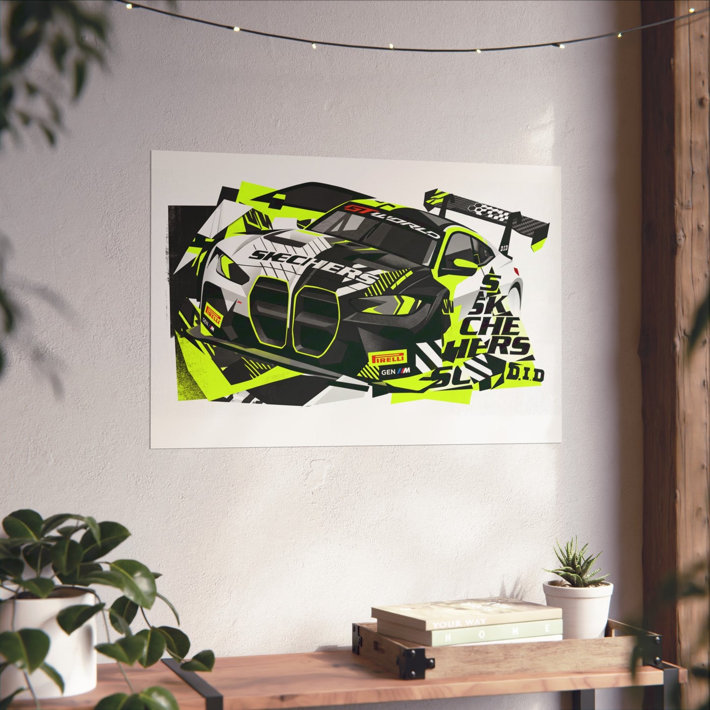 Valentino Rossi BMW M4 GT3 EVO GT World Challenger Europe Fine Art Poster