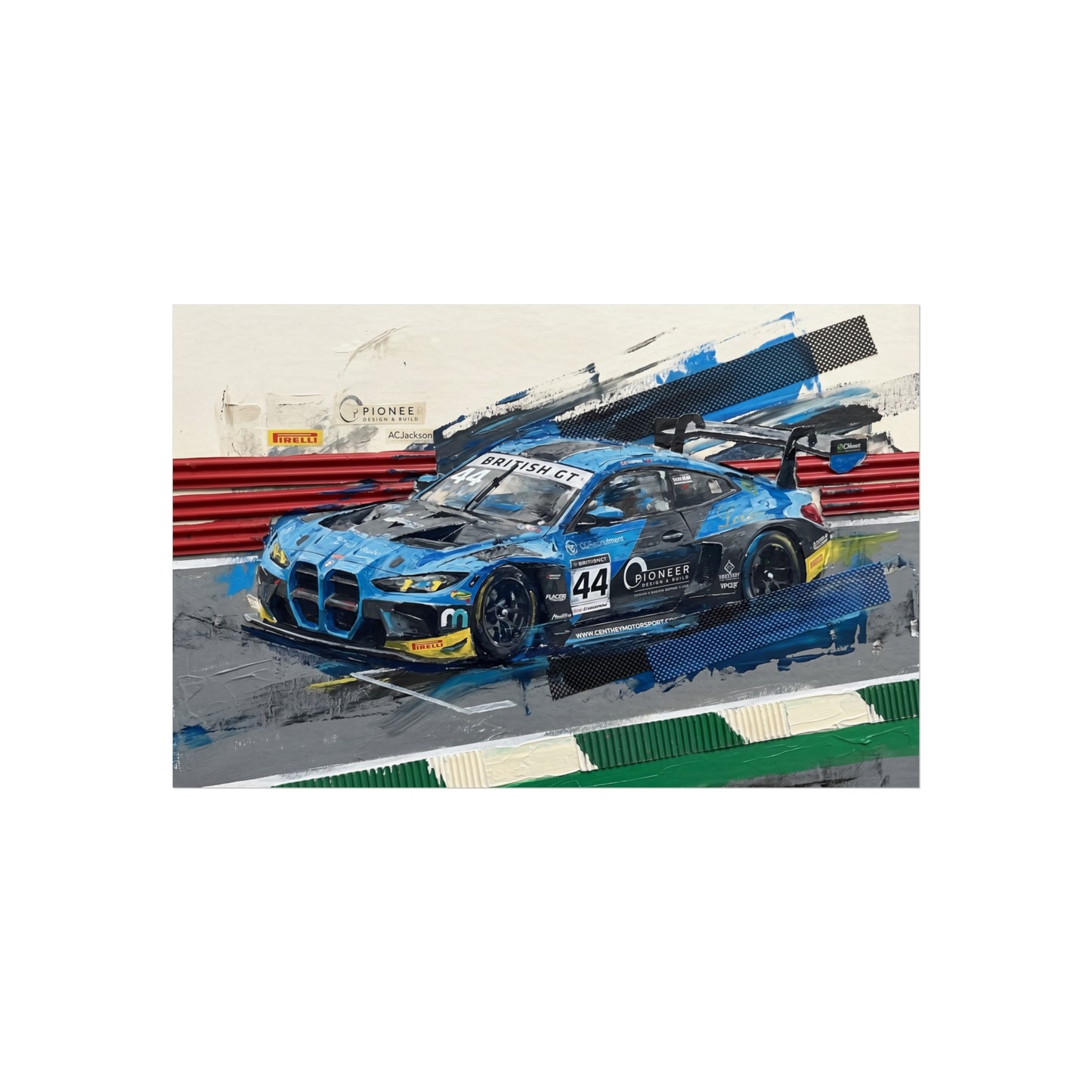 British GT Ginetta Racing Fine Art Poster