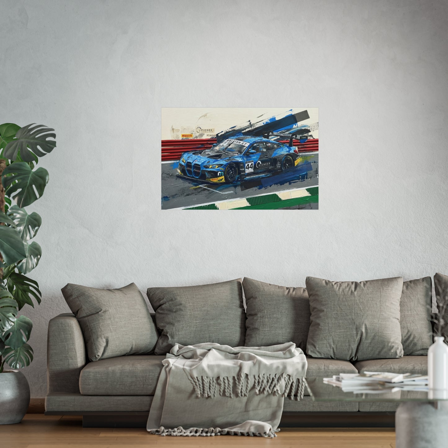 British GT Ginetta Racing Fine Art Poster