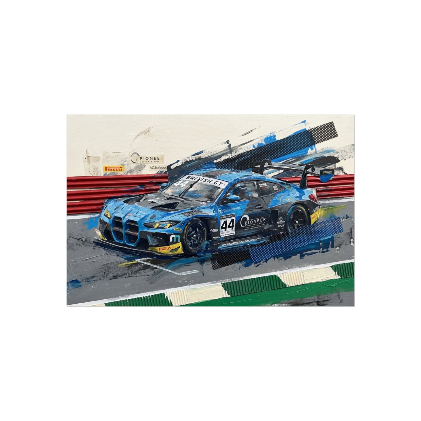 British GT Ginetta Racing Fine Art Poster