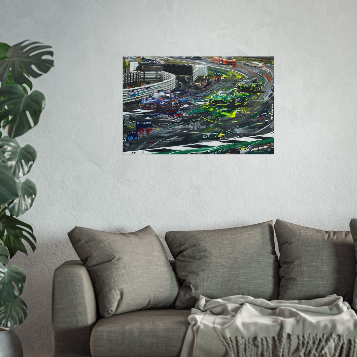 British GT Mercedes AMG Aston Martin Racing Fine Art Poster