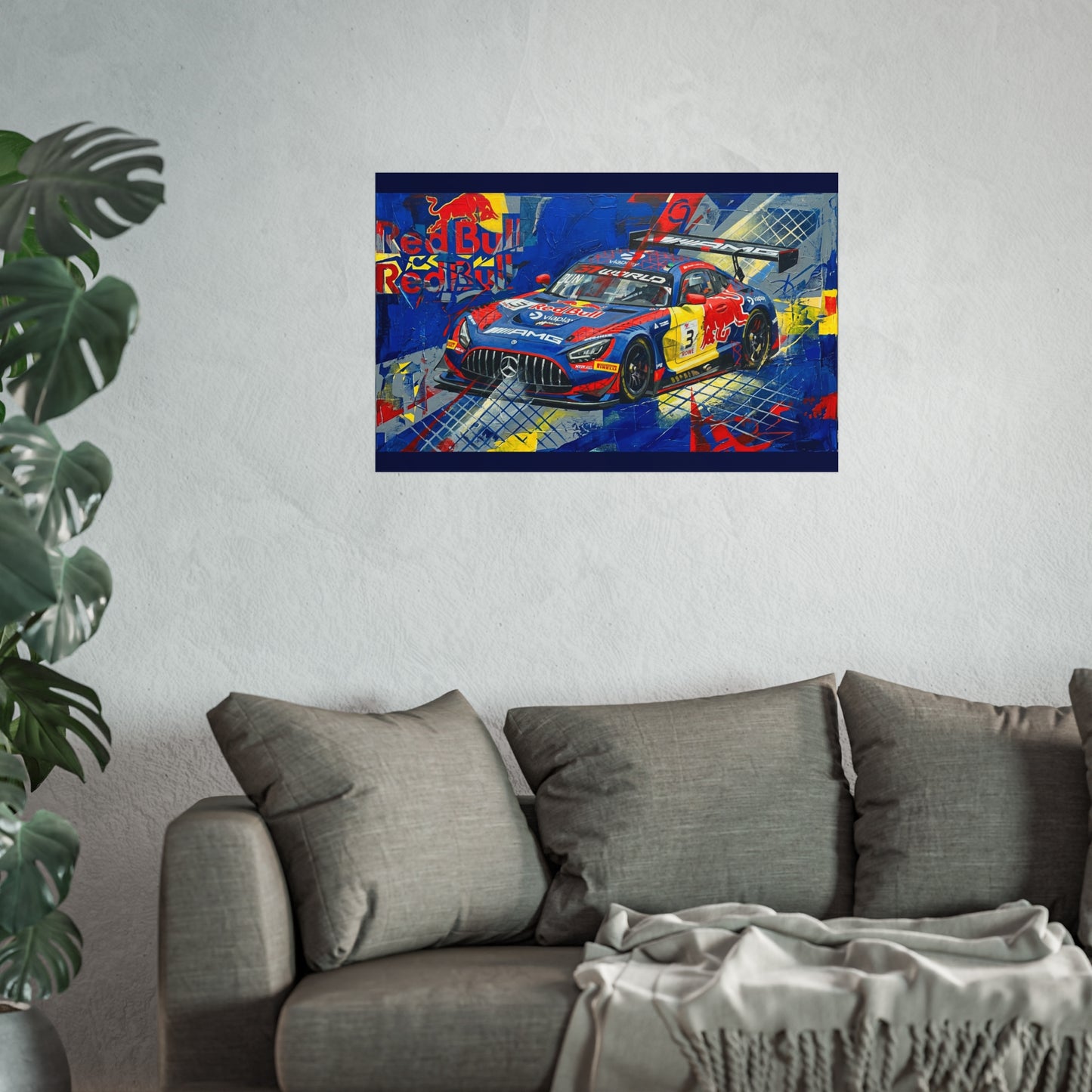 M-AMG Team Verstappen Racing Mercedes AMG GT3 EVO Fine Art Poster