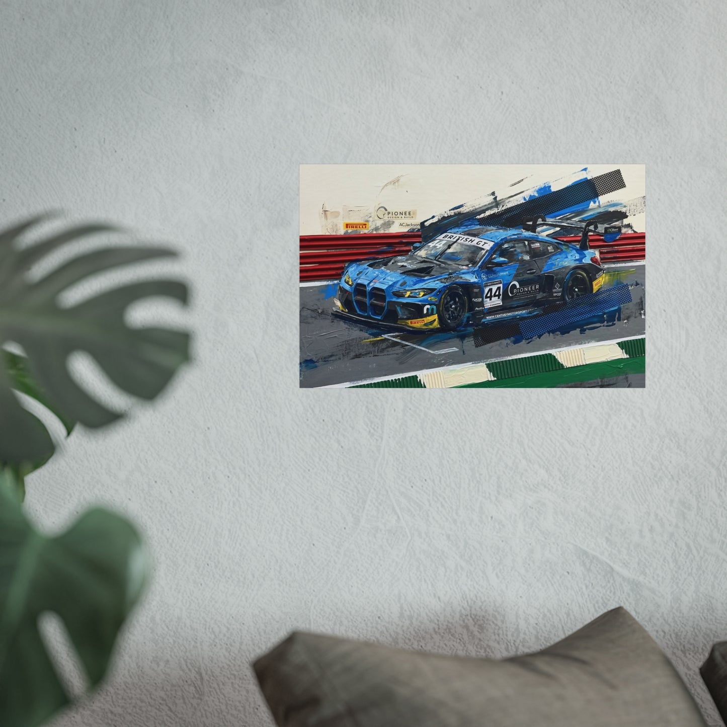 British GT Ginetta Racing Fine Art Poster