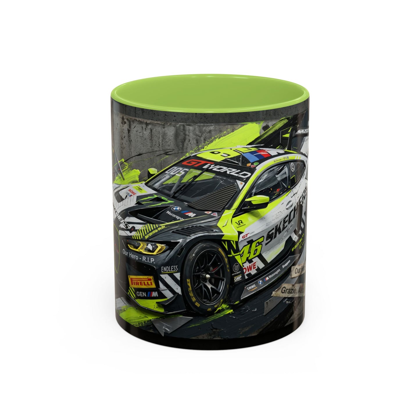 Valentino Rossi BMW GT3 EVO GT World Challenge Europe Accent Coffee Mug
