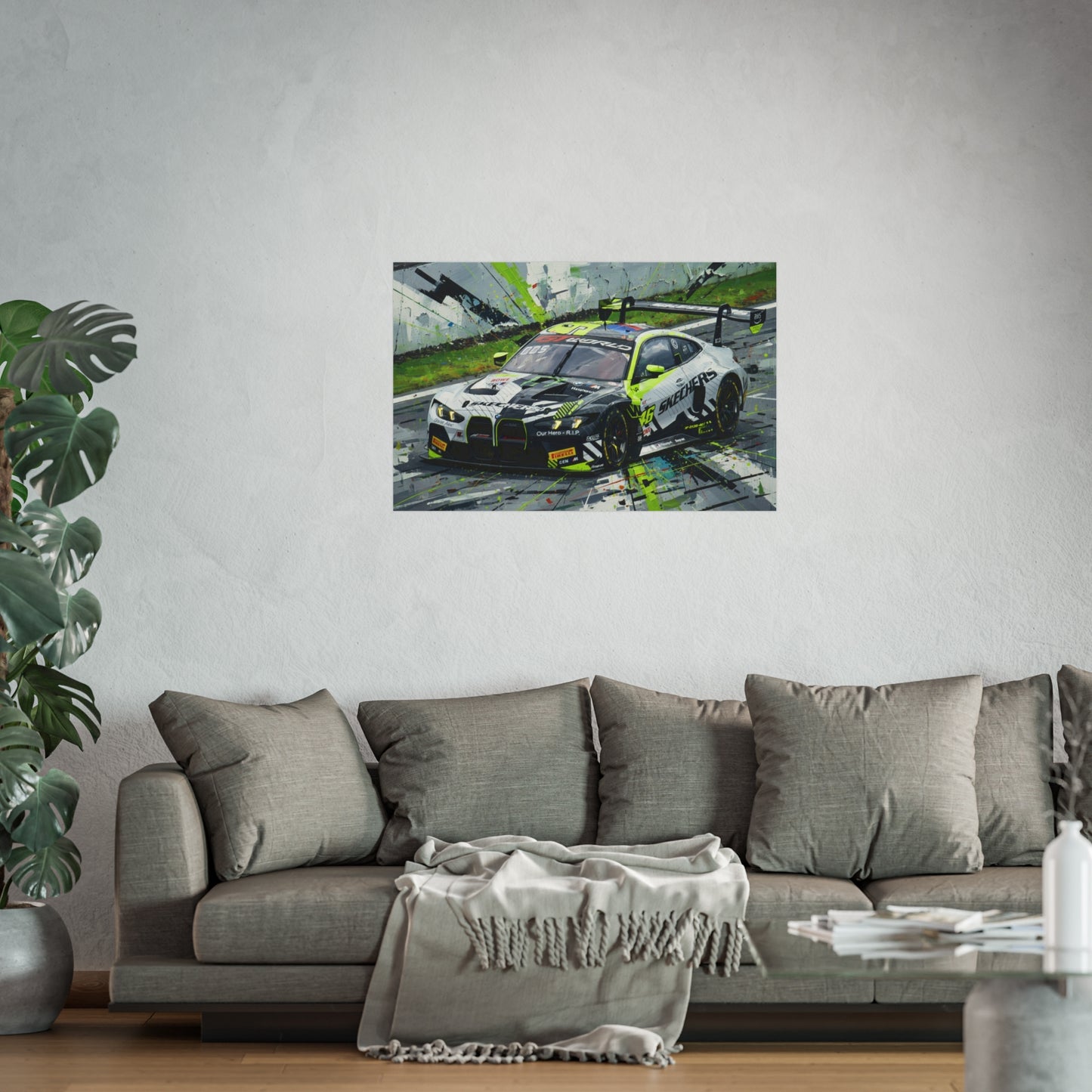 Valentino Rossi BMW M4 GT3 EVO Fine Art Poster