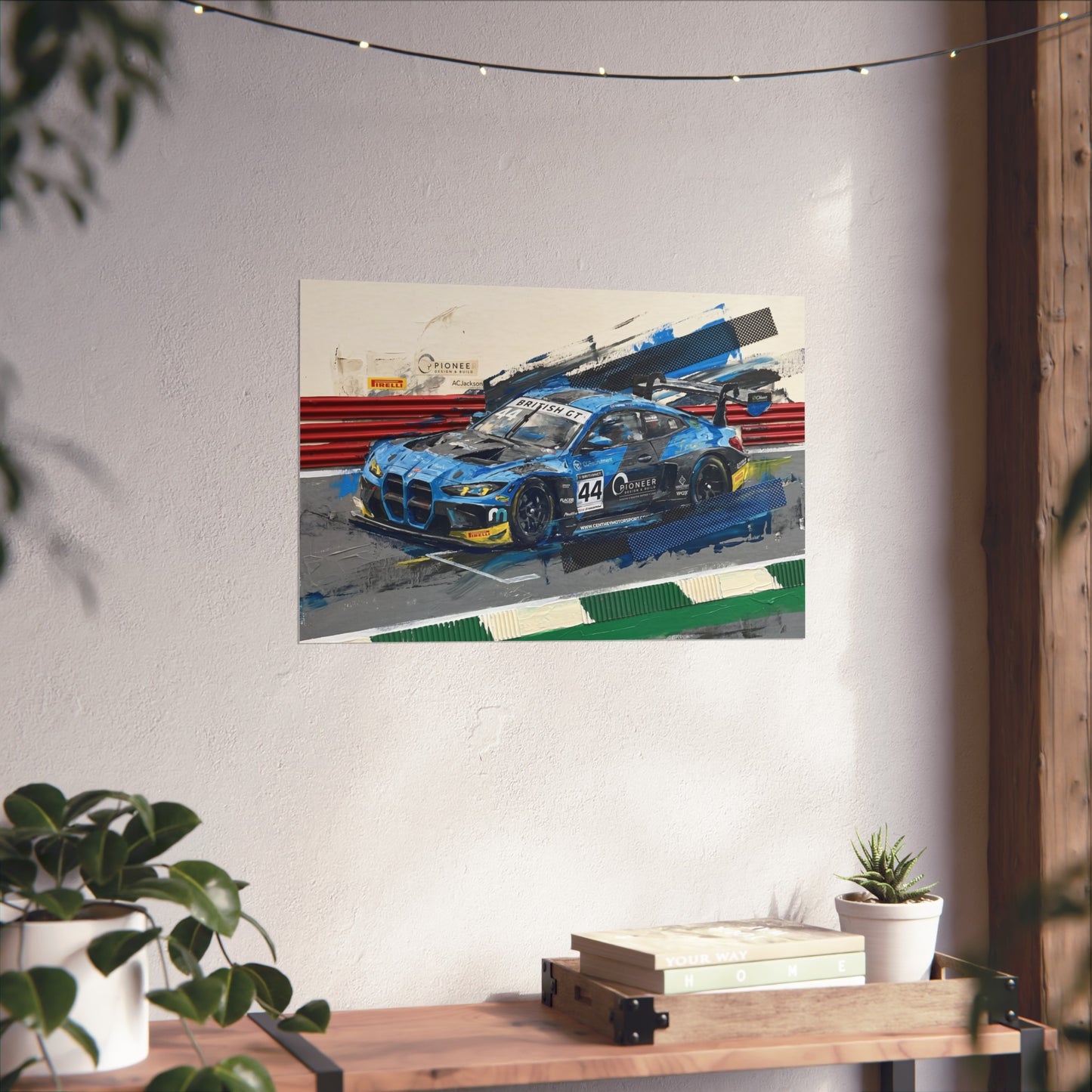 British GT Ginetta Racing Fine Art Poster