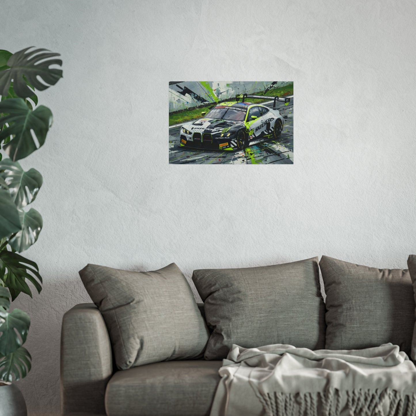 Valentino Rossi BMW M4 GT3 EVO Fine Art Poster