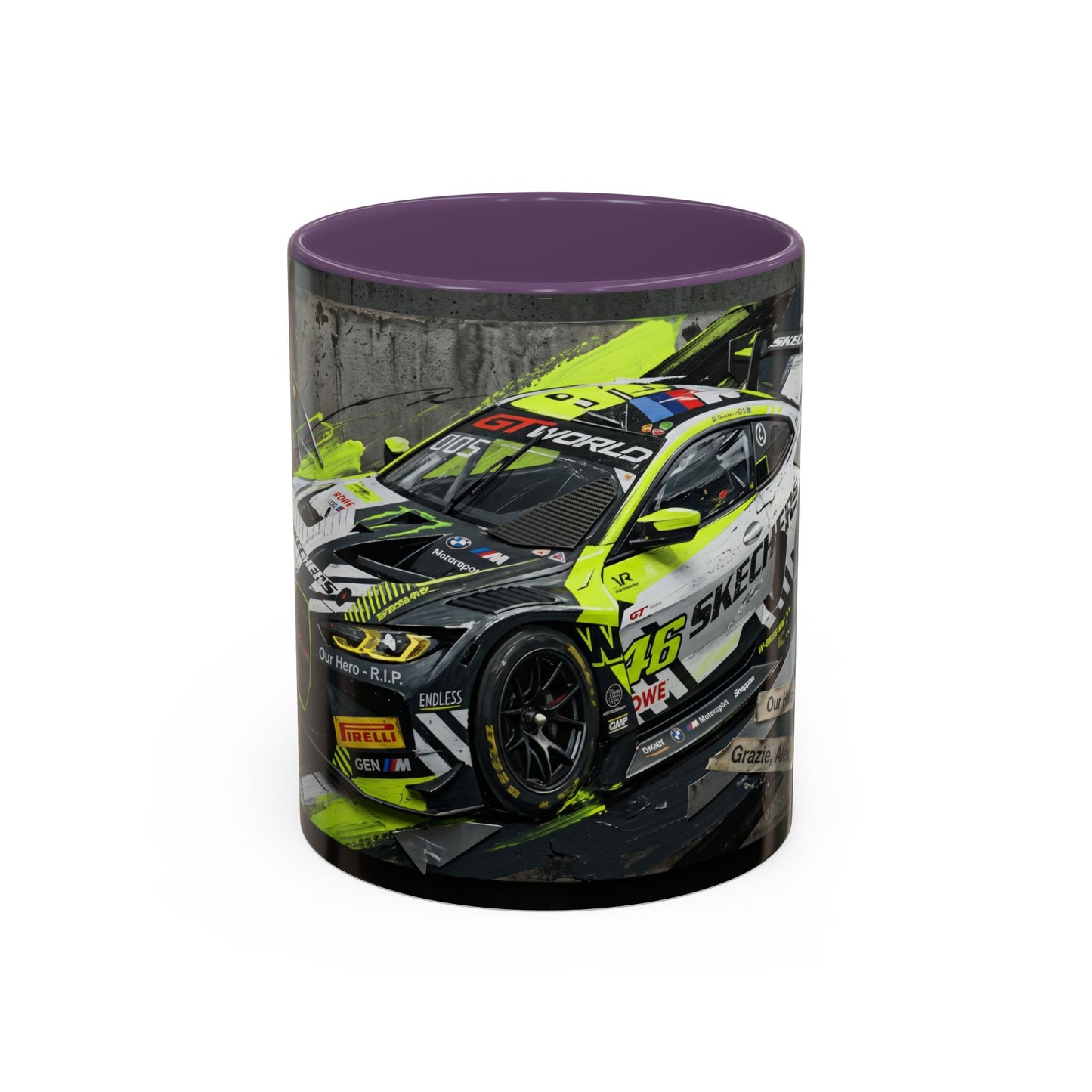 Valentino Rossi BMW GT3 EVO GT World Challenge Europe Accent Coffee Mug