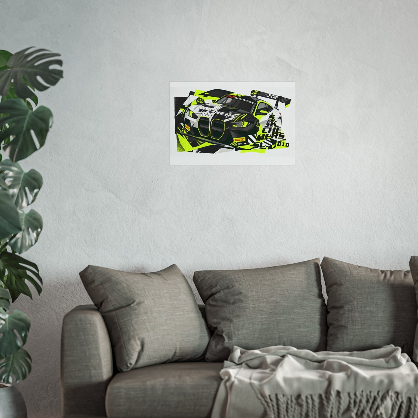 Valentino Rossi BMW M4 GT3 EVO GT World Challenger Europe Fine Art Poster