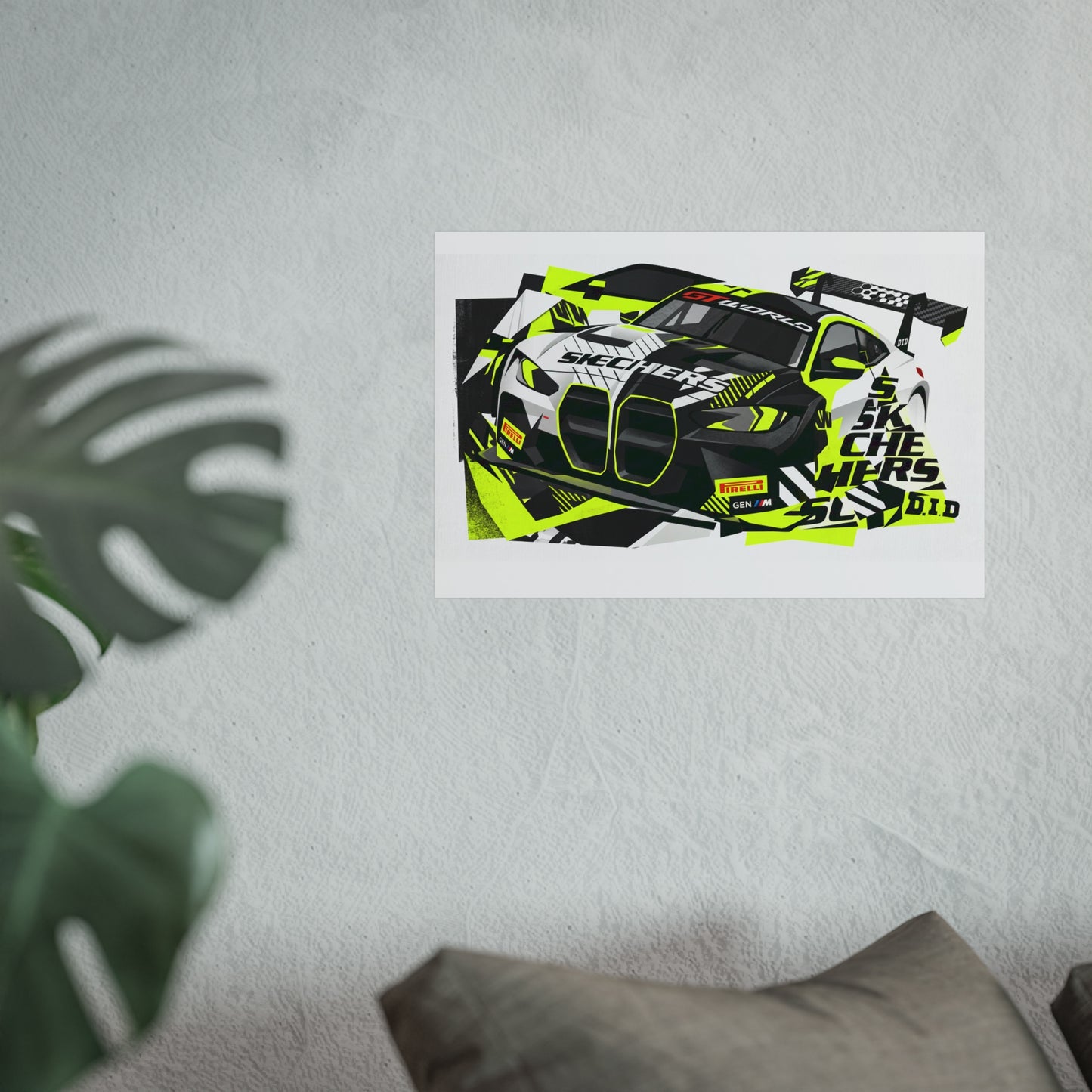 Valentino Rossi BMW M4 GT3 EVO GT World Challenger Europe Fine Art Poster