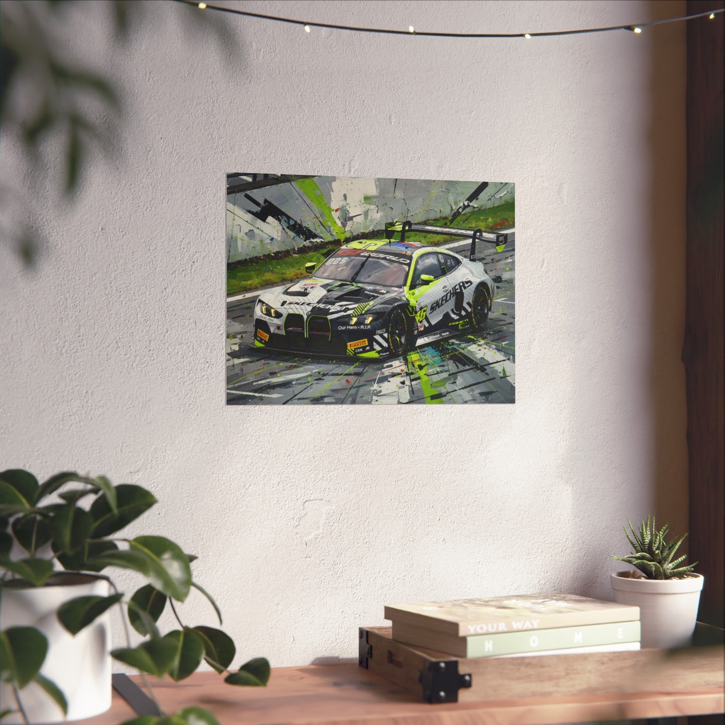 Valentino Rossi BMW M4 GT3 EVO Fine Art Poster