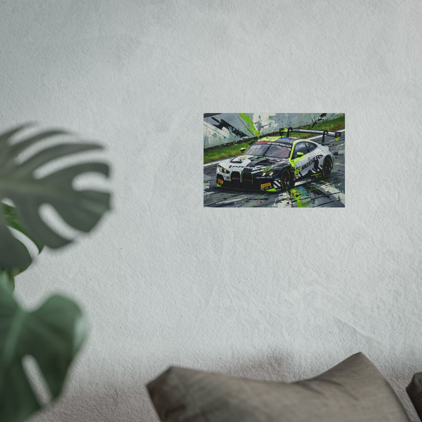 Valentino Rossi BMW M4 GT3 EVO Fine Art Poster