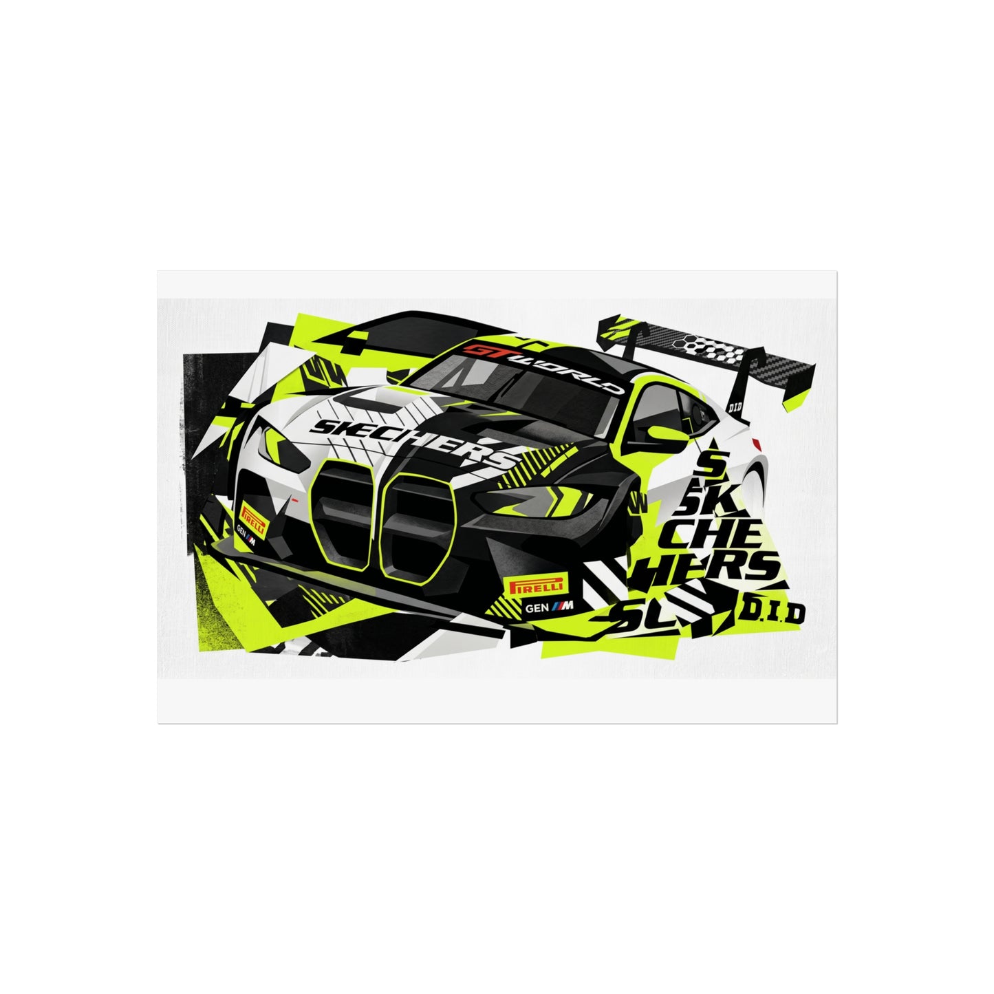 Valentino Rossi BMW M4 GT3 EVO GT World Challenger Europe Fine Art Poster