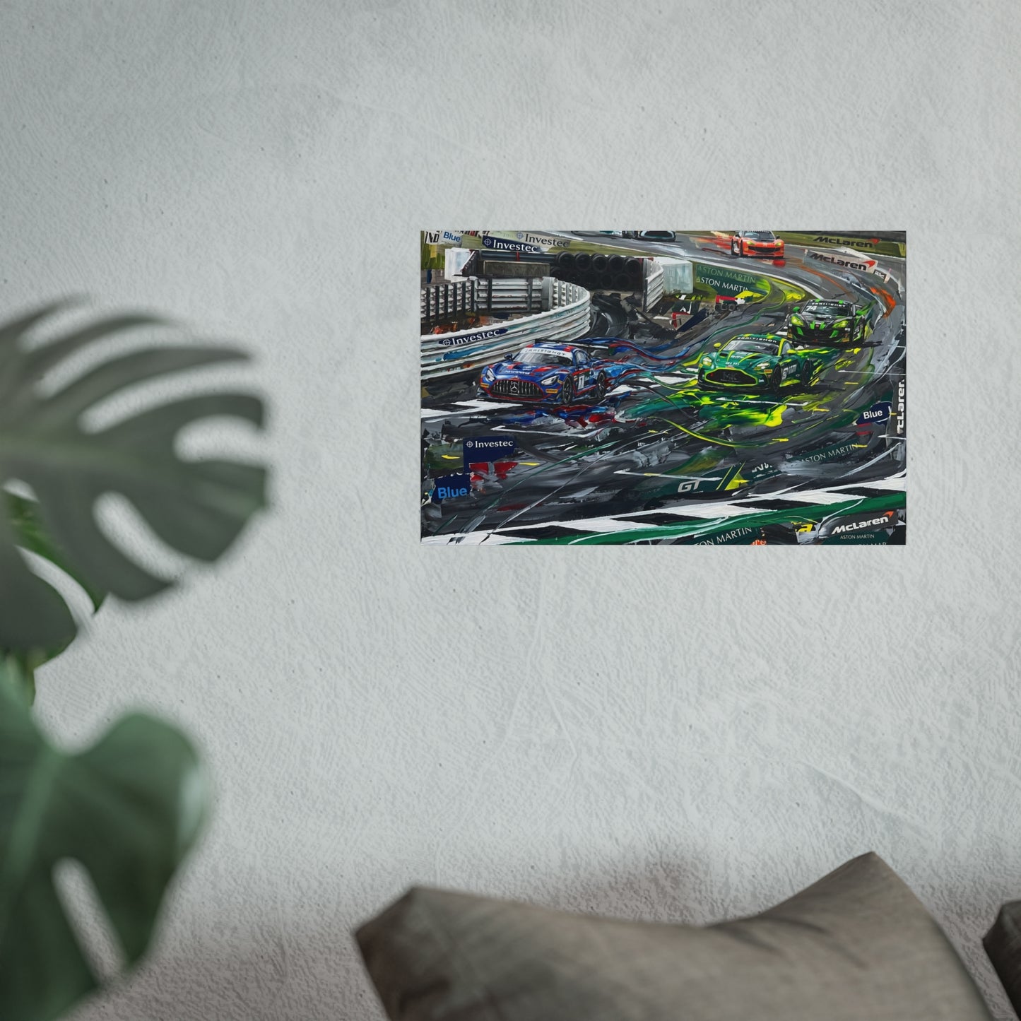British GT Mercedes AMG Aston Martin Racing Fine Art Poster