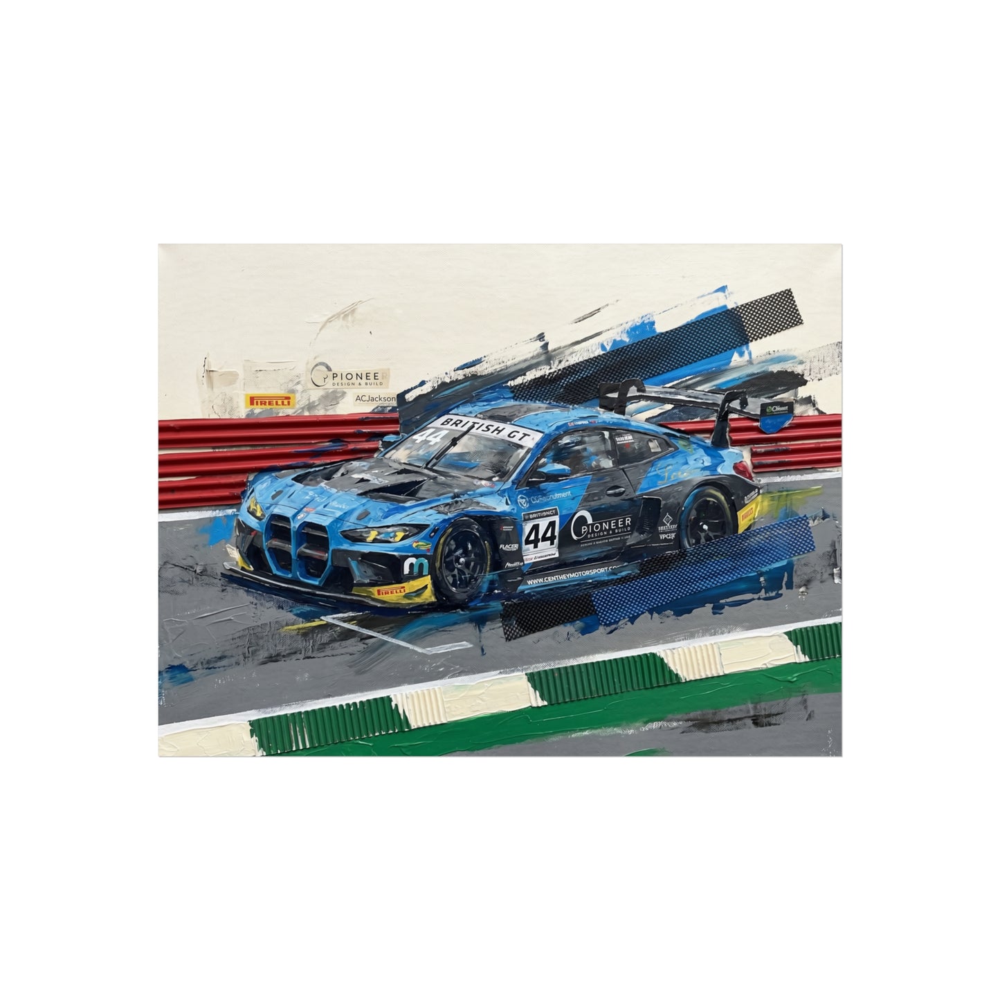 British GT Ginetta Racing Fine Art Poster