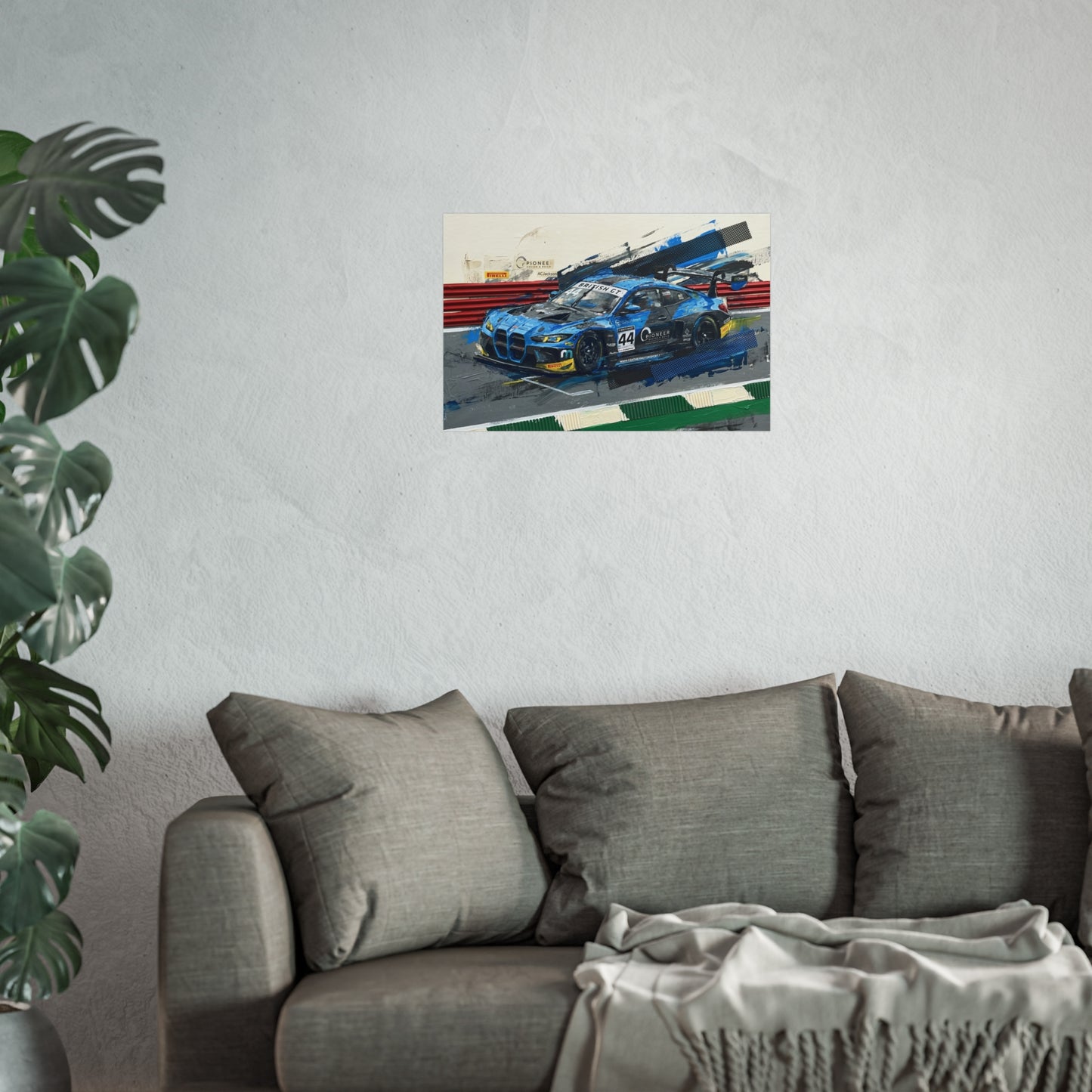 British GT Ginetta Racing Fine Art Poster