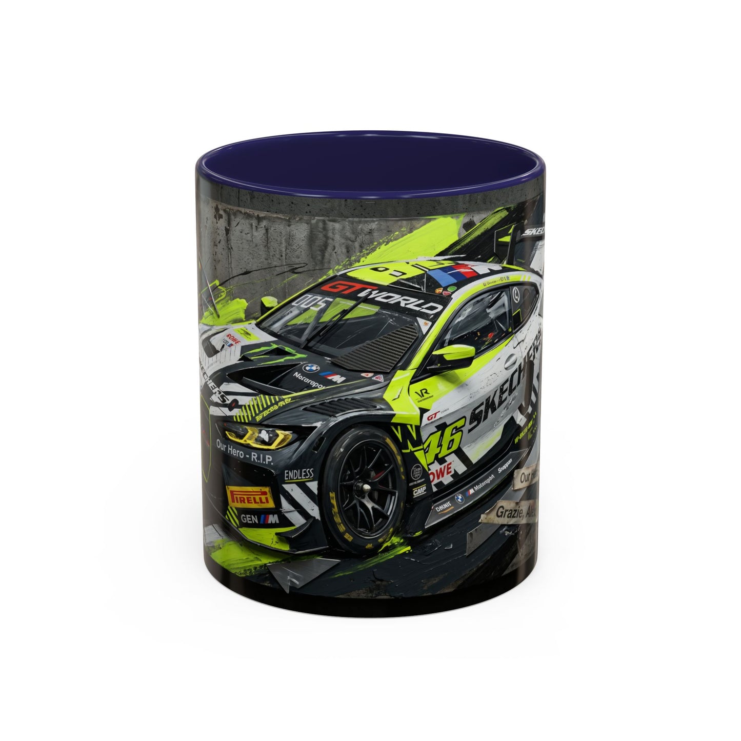 Valentino Rossi BMW GT3 EVO GT World Challenge Europe Accent Coffee Mug