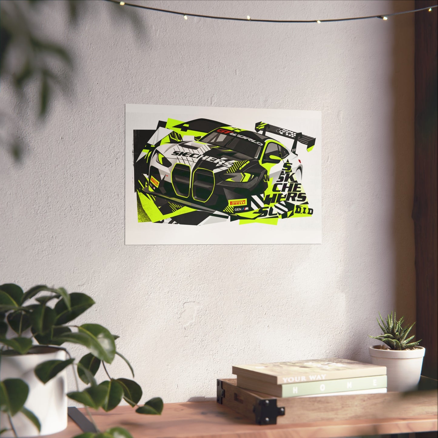 Valentino Rossi BMW M4 GT3 EVO GT World Challenger Europe Fine Art Poster