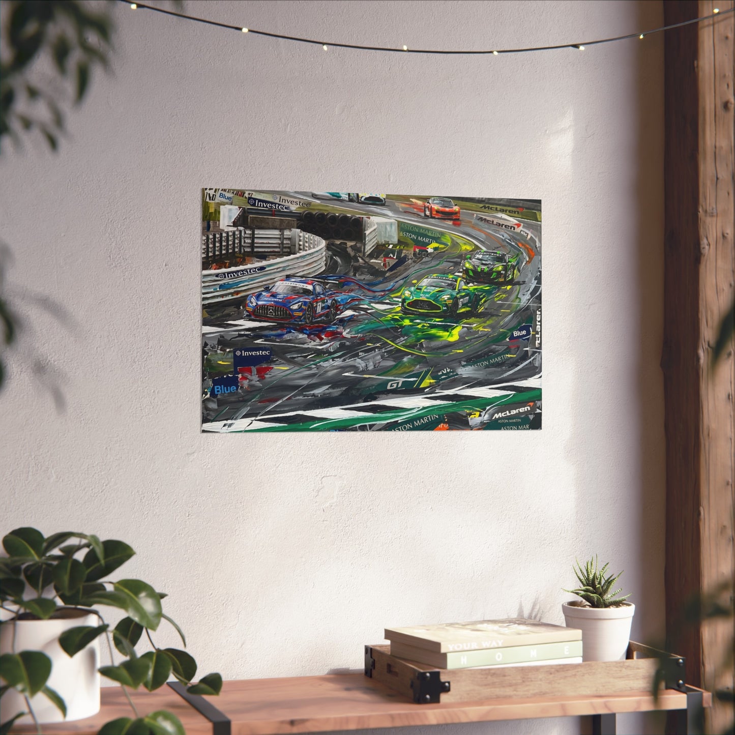 British GT Mercedes AMG Aston Martin Racing Fine Art Poster