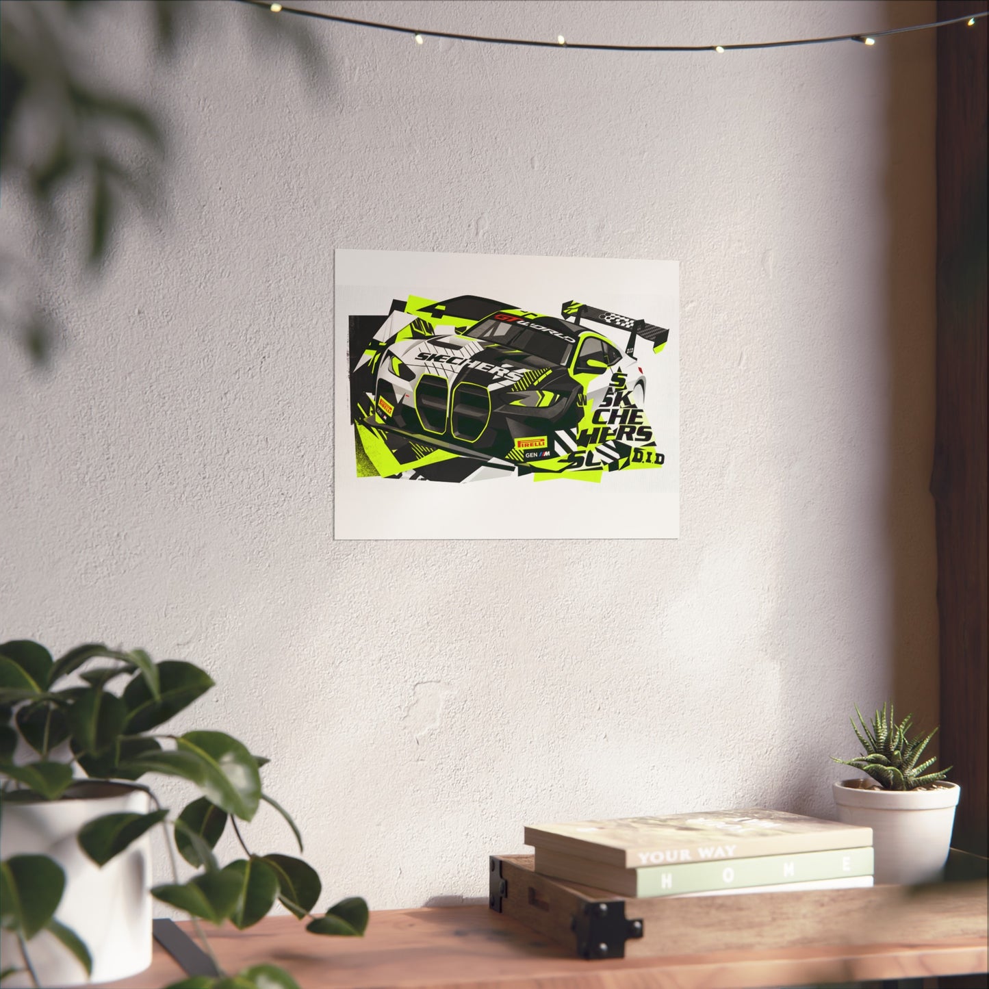 Valentino Rossi BMW M4 GT3 EVO GT World Challenger Europe Fine Art Poster