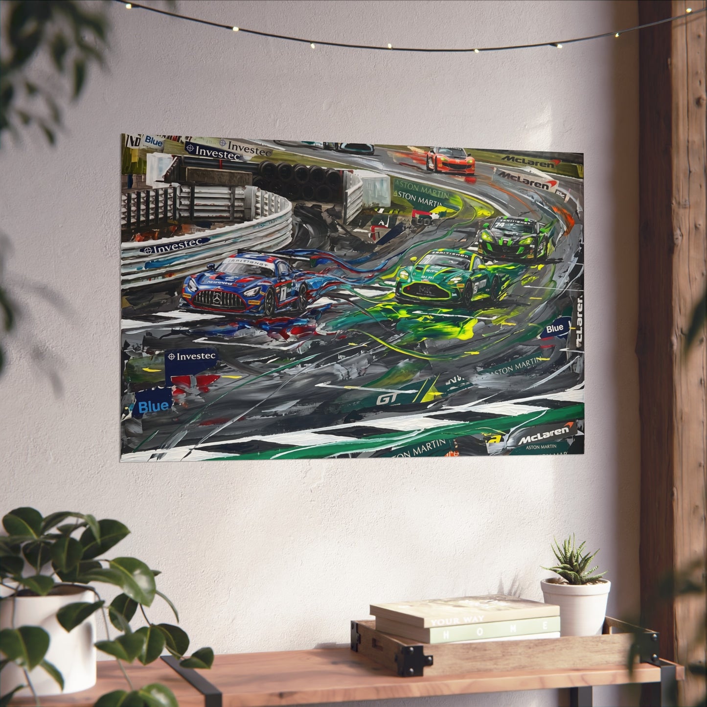 British GT Mercedes AMG Aston Martin Racing Fine Art Poster