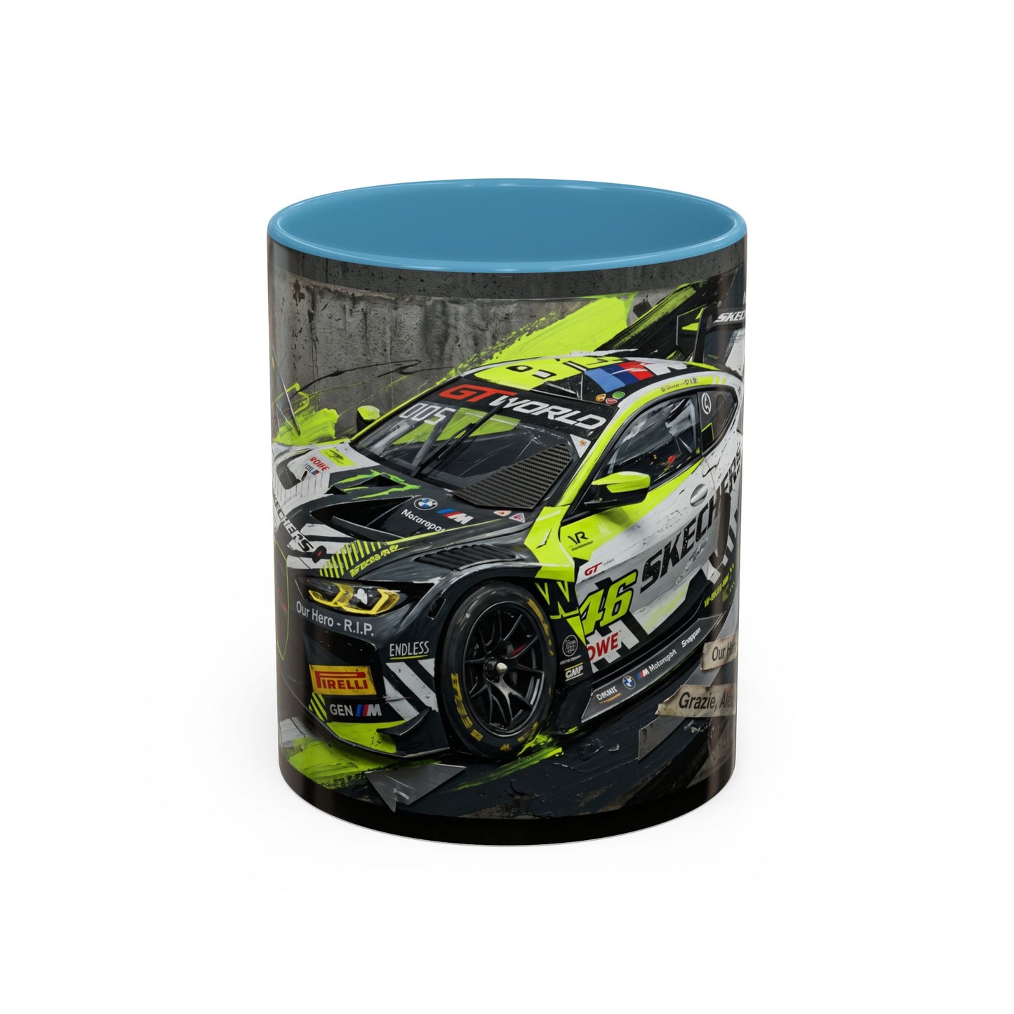 Valentino Rossi BMW GT3 EVO GT World Challenge Europe Accent Coffee Mug