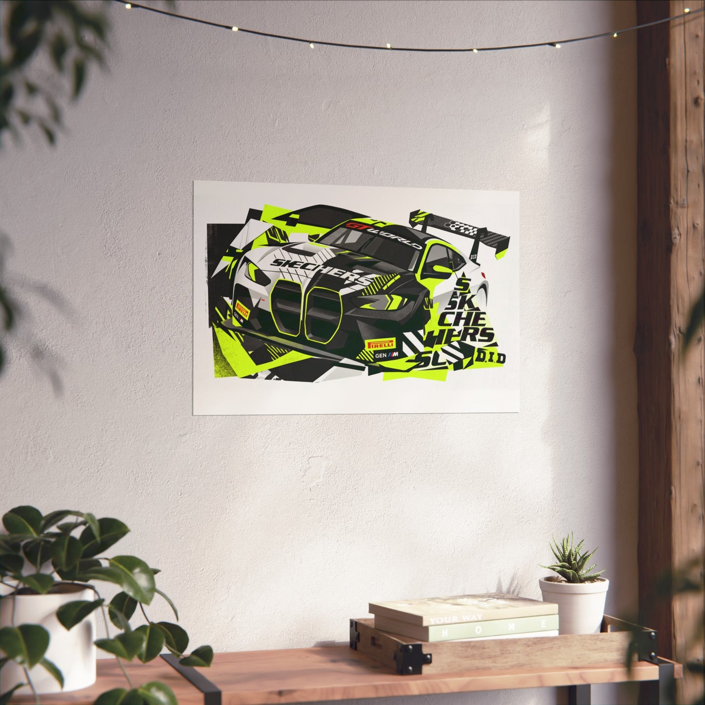 Valentino Rossi BMW M4 GT3 EVO GT World Challenger Europe Fine Art Poster