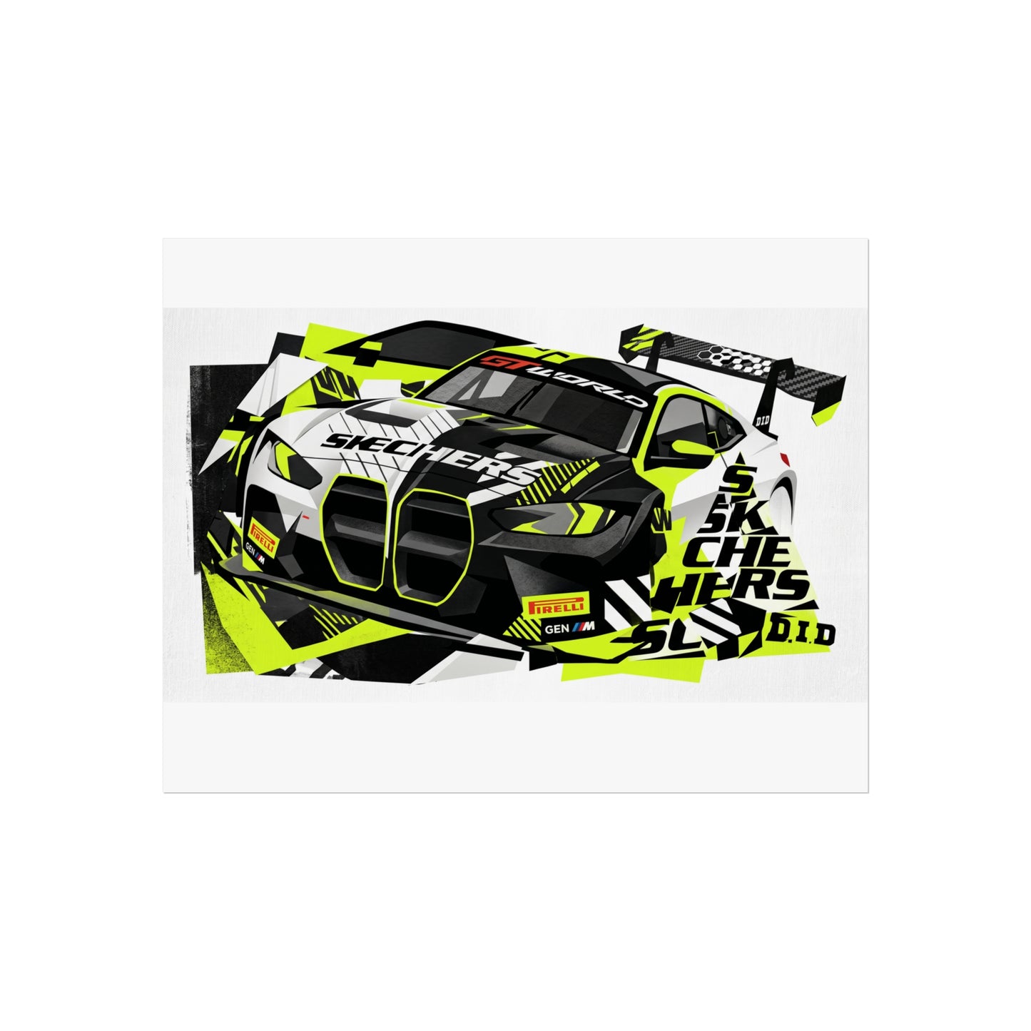 Valentino Rossi BMW M4 GT3 EVO GT World Challenger Europe Fine Art Poster