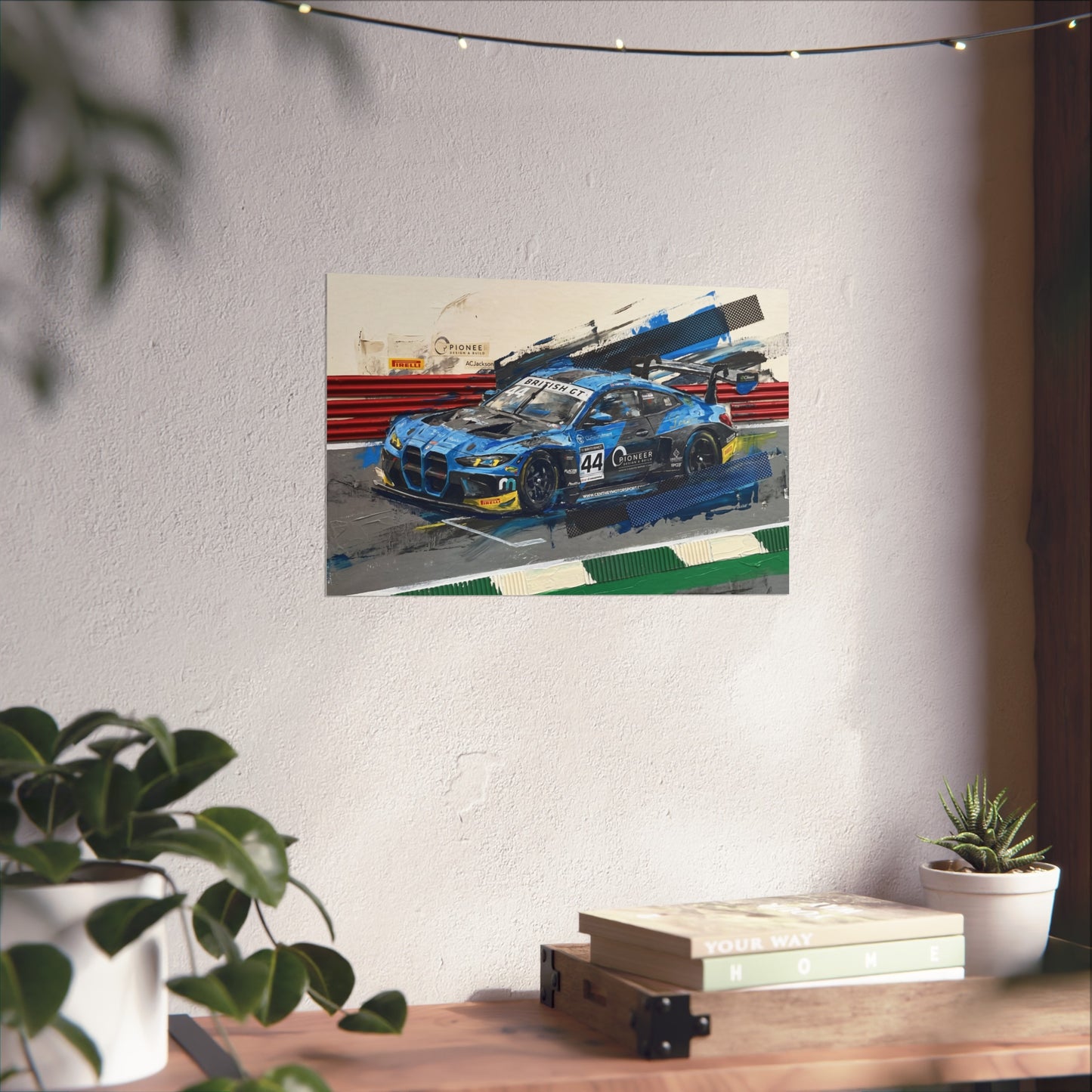 British GT Ginetta Racing Fine Art Poster