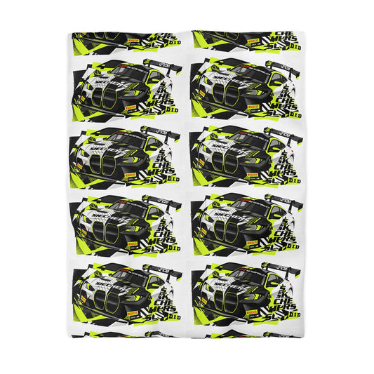 Valentino Rossi BMW M4 GT3 EVO GT World Challenge Europe Microfiber Duvet Cover