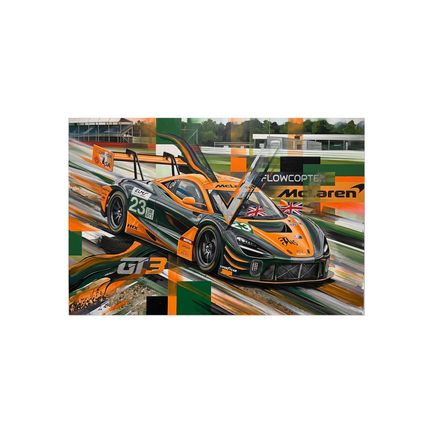 McLaren GT3 Fine Art Poster