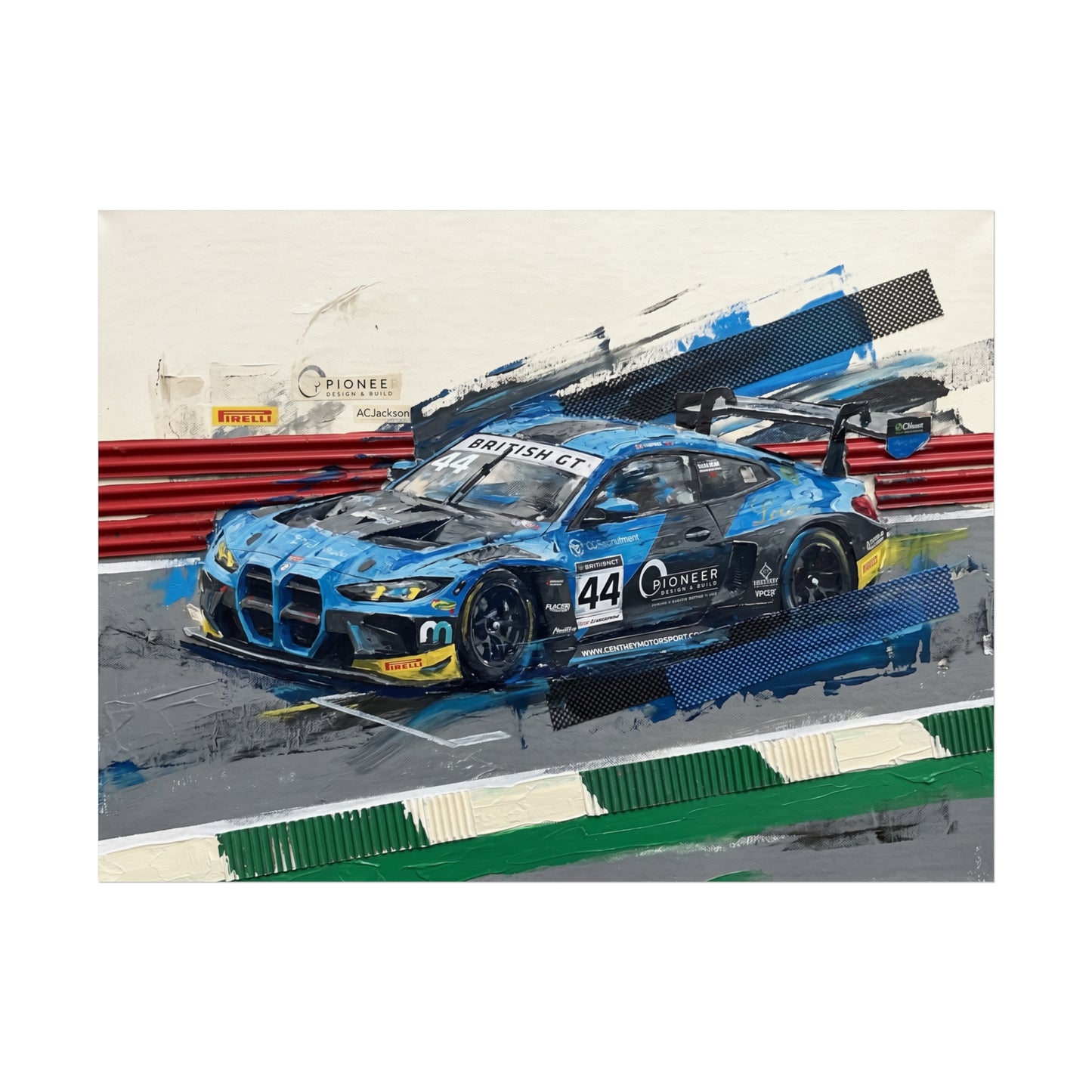 British GT Ginetta Racing Fine Art Poster