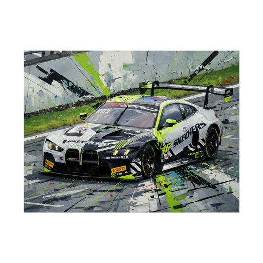 Valentino Rossi BMW M4 GT3 EVO Fine Art Poster