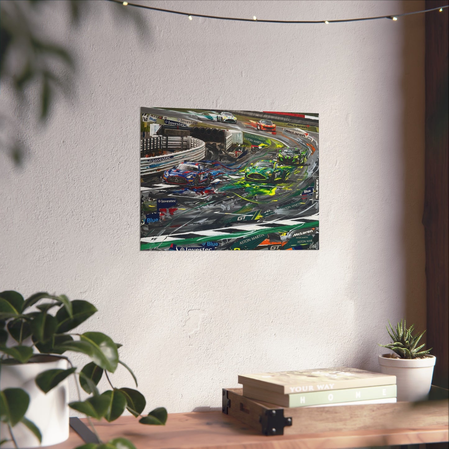 British GT Mercedes AMG Aston Martin Racing Fine Art Poster