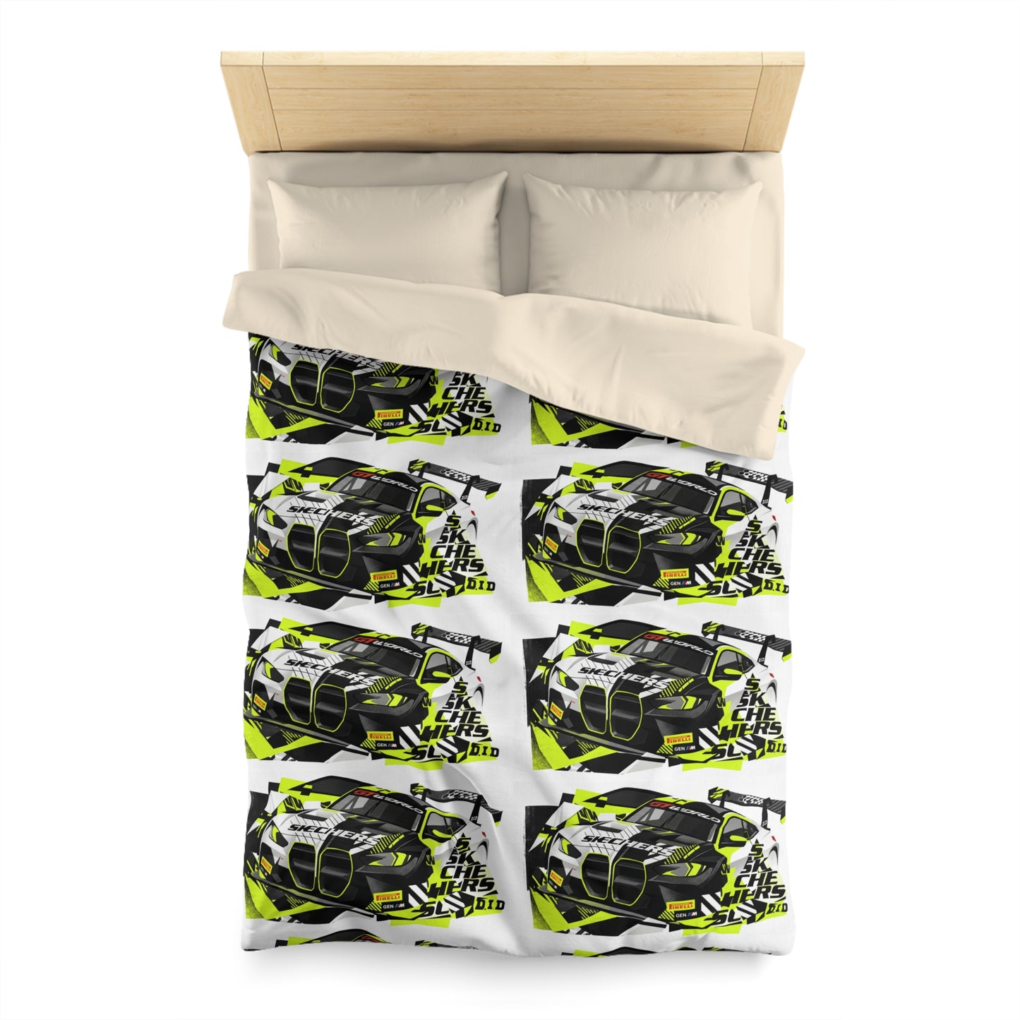 Valentino Rossi BMW M4 GT3 EVO GT World Challenge Europe Microfiber Duvet Cover