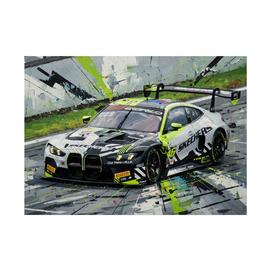 Valentino Rossi BMW M4 GT3 EVO Fine Art Poster