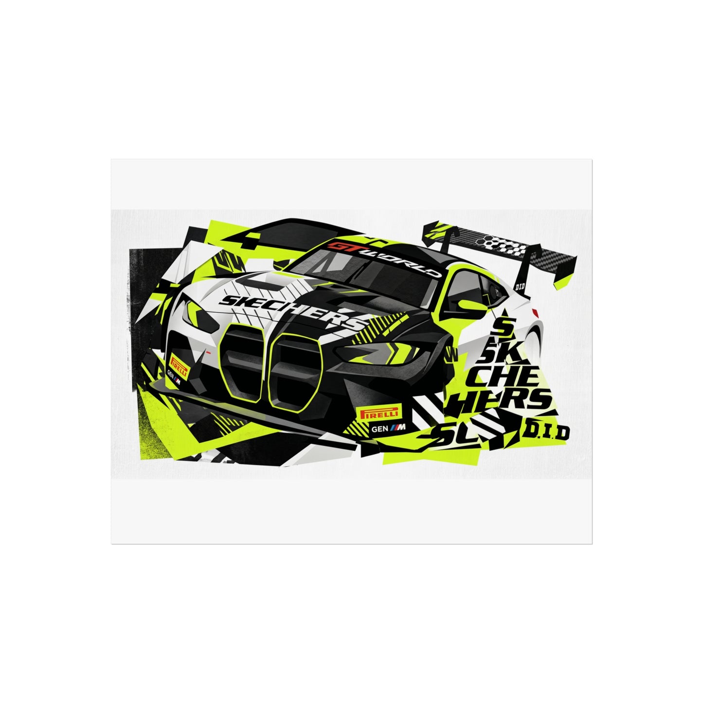Valentino Rossi BMW M4 GT3 EVO GT World Challenger Europe Fine Art Poster