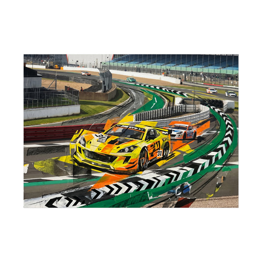 British GT Ginetta Racing Fine Art Poster
