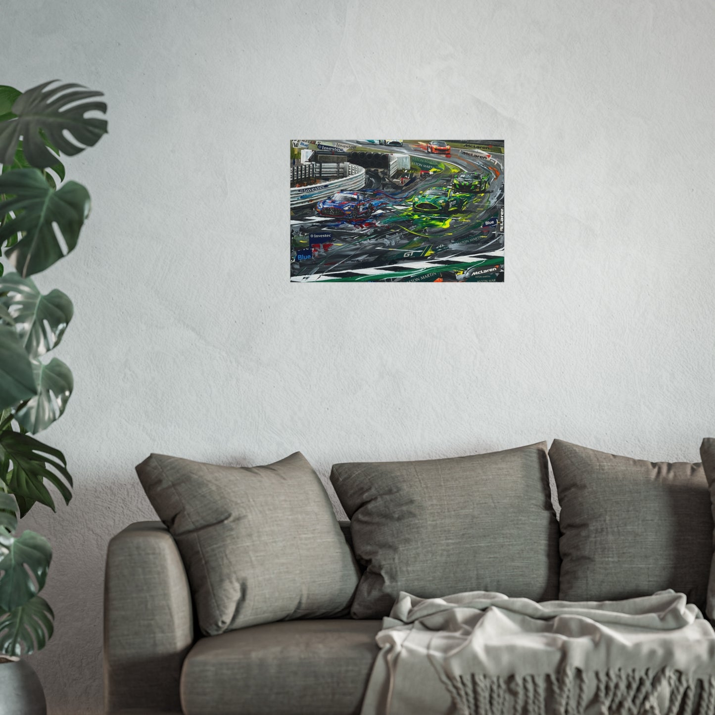 British GT Mercedes AMG Aston Martin Racing Fine Art Poster