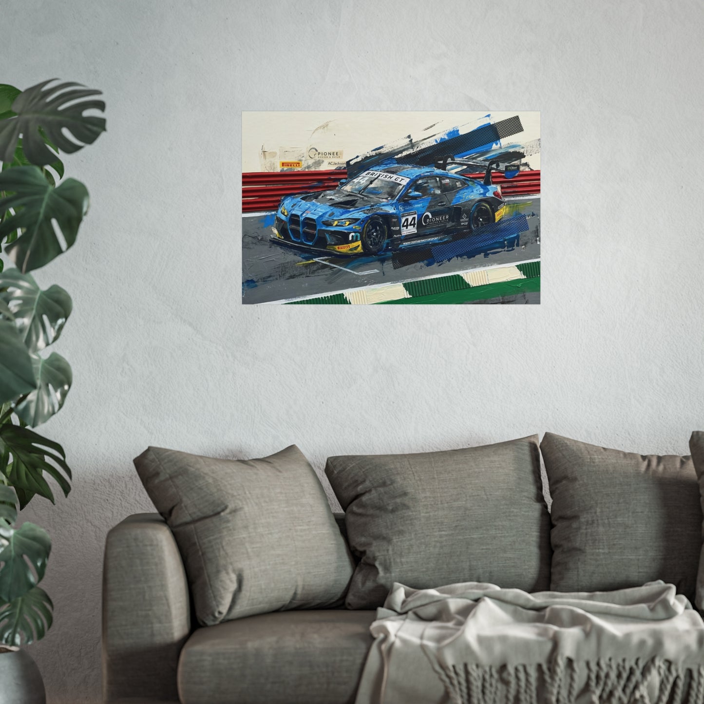 British GT Ginetta Racing Fine Art Poster